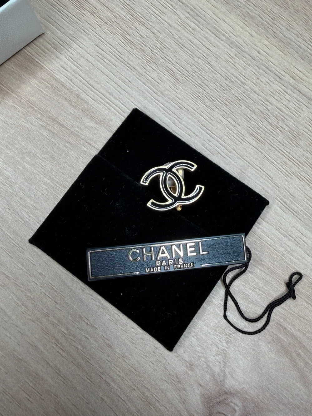 Chanel Single Earring Black & Gold